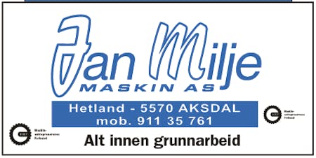 Jan Milje Maskin AS