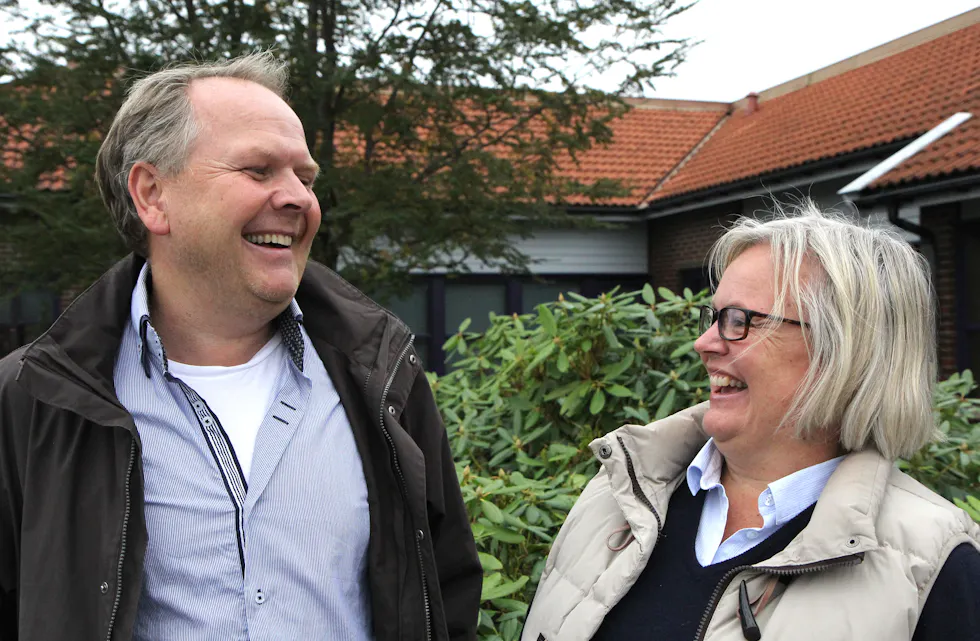 Både Sigmund Lier og Marit Liknes fekk nakkeproblem etter påkjørslar. Sigmund i 2005 og Marit i 1990. Så gode som dei er no har dei ikkje vore sidan ulykkene.
Foto: Mona Terjesen
