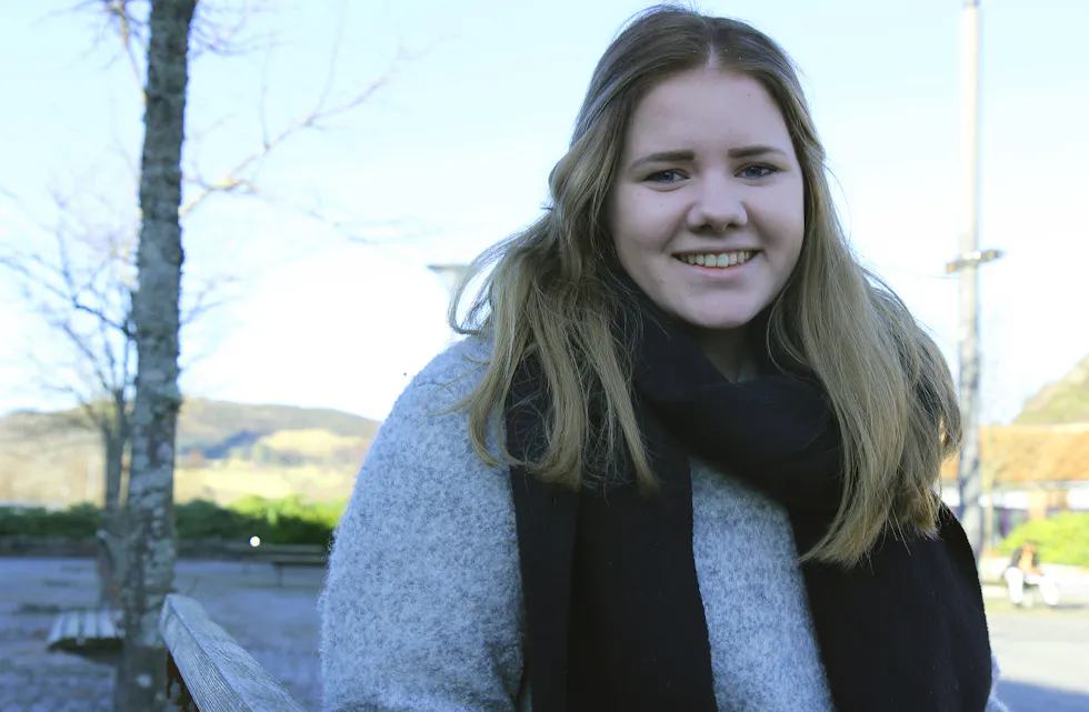 Anna Trageton Skofteland frå Førre er klar for to veker i FN sitt hovudkvarter i New York for å heve stemma for kvinner rundt om i verda.
Foto: Ingvild R. Myklebust