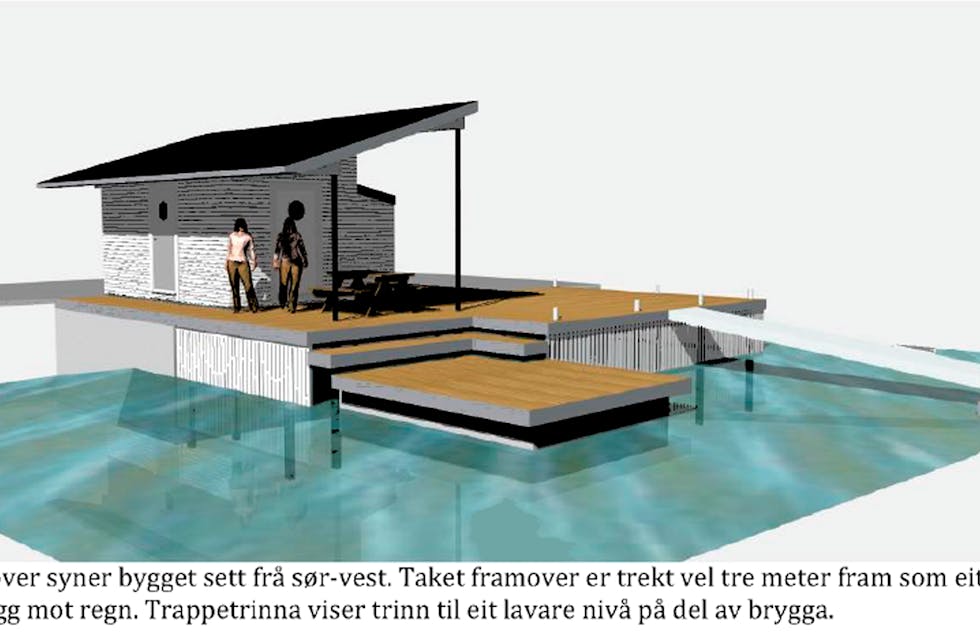 Servicebygget er kostnadsrekna til 900.000 kroner.