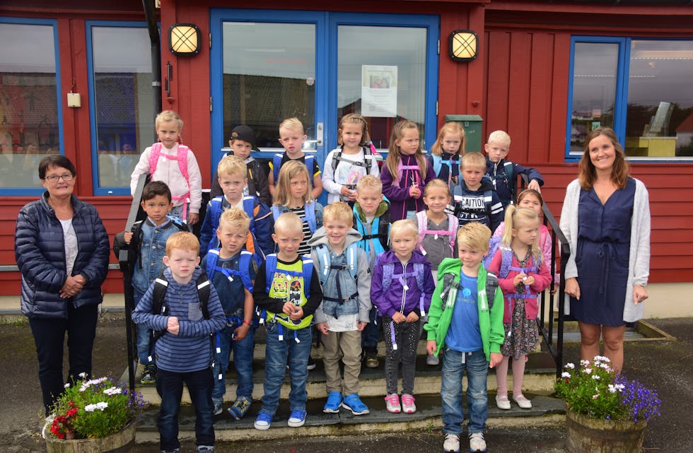 Klasse 1B, Førre skole. Foto: Trygve Kalleberg