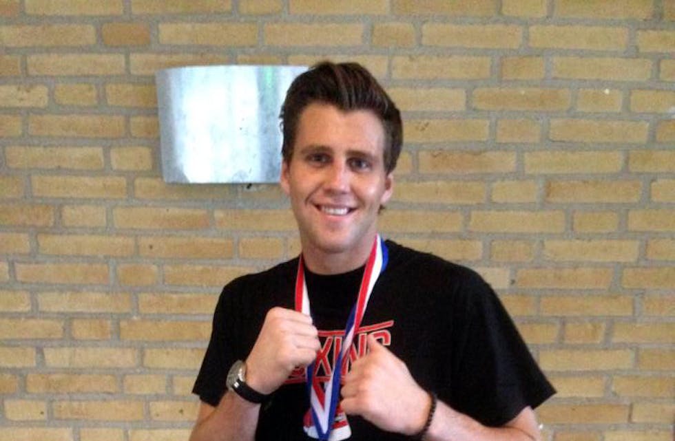 Boksaren Leif Arne Larsen tapte NM-kampen i Tønsberg.