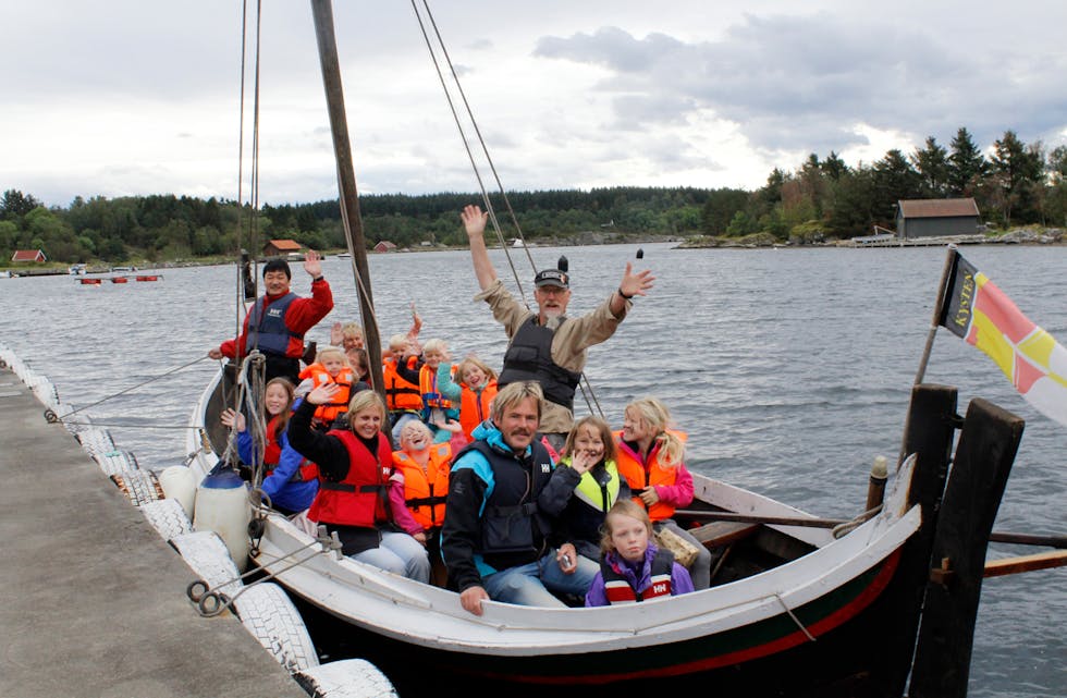 Sjørøverskuta er fullastet og skal ut på tokt.
Foto: Eva Birkeland