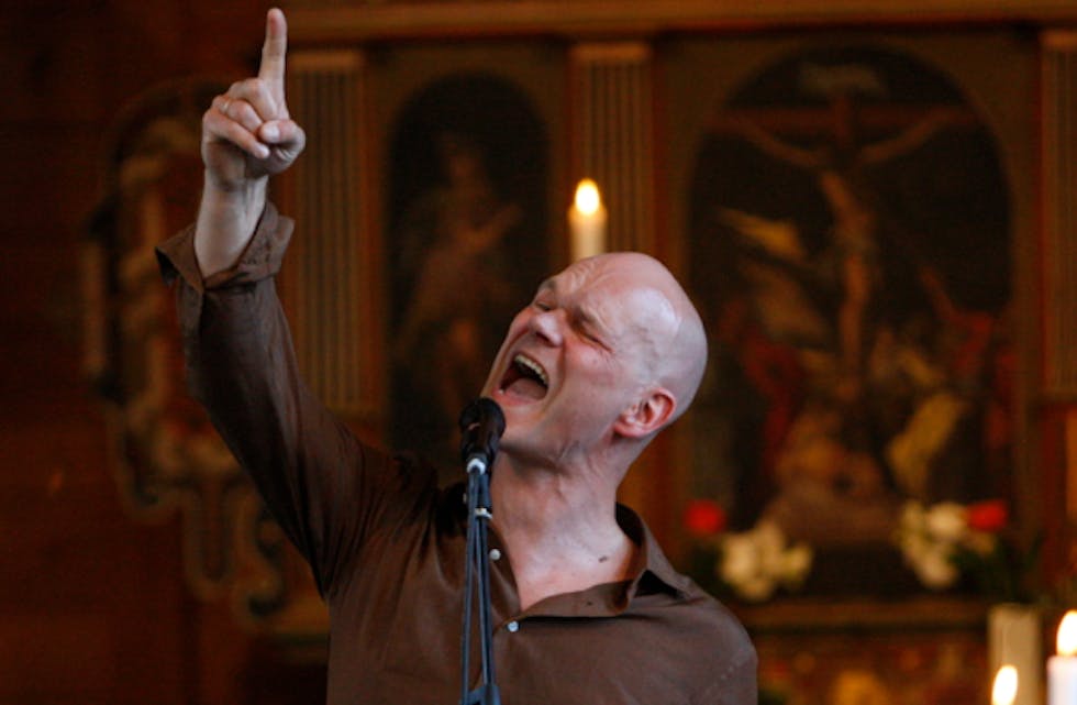 Kjell Inge Torgersen imponerte i Nedstrand kyrkje. Foto: Alf-Einar Kvalavåg
