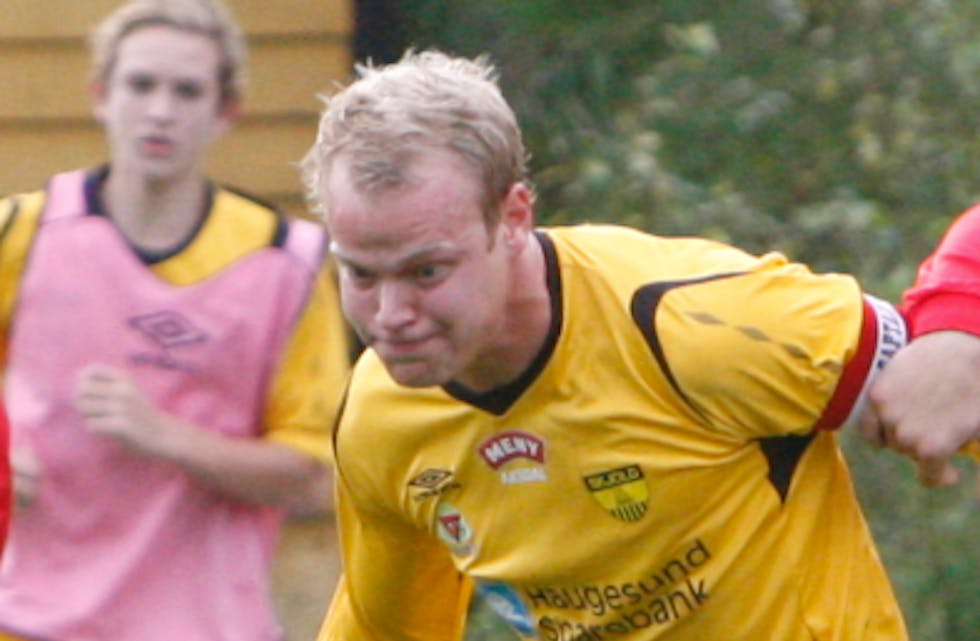 Espen Helgeland sikra Skjold-poeng i siste sekund. Foto: Alf-Einar Kvalavåg