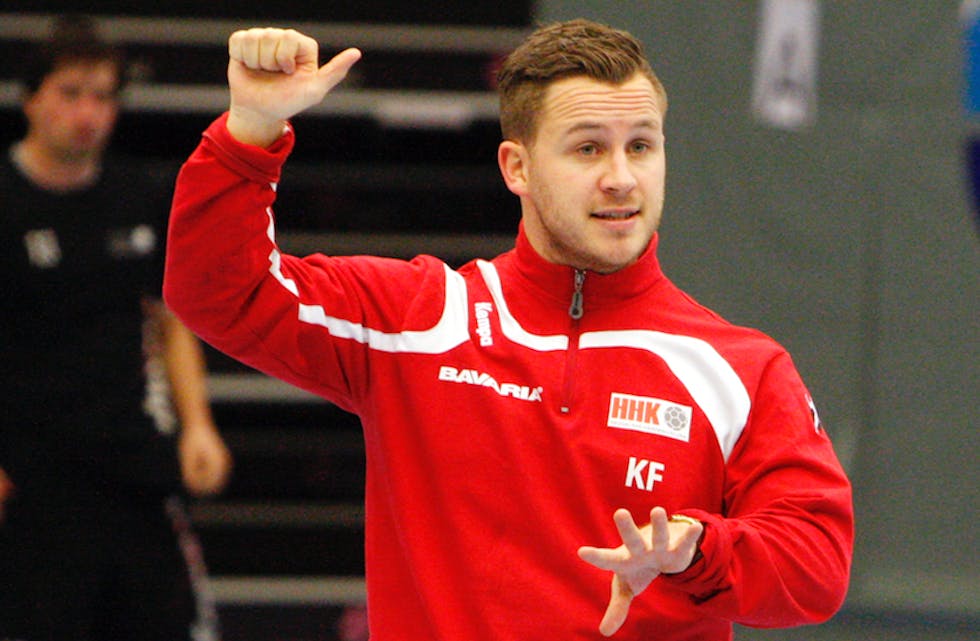 Kristoffer Froestad er trenar for HHK i år. Sundag er det toppkamp i Sysco Arena. Foto: Alf-Einar Kvalavåg