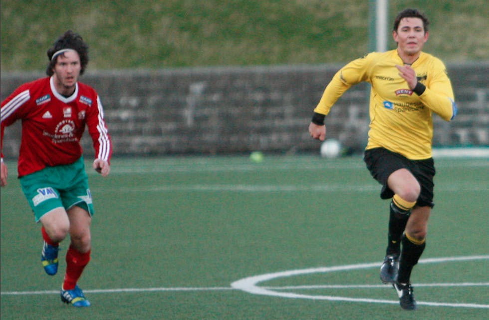 Oddbjørn Halvorsen scoret 1-0-målet i kveld da Skjold vant 2-0 over Vedavåg. Foto: Alf-Einar Kvalavåg