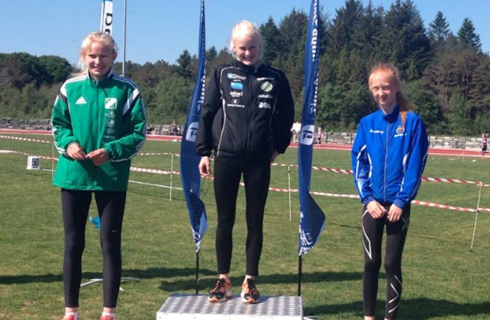Elise Frønsdal Øien frå Grinde og HIL vann 60 meteren på årsbeste i landet. Foto: Privat