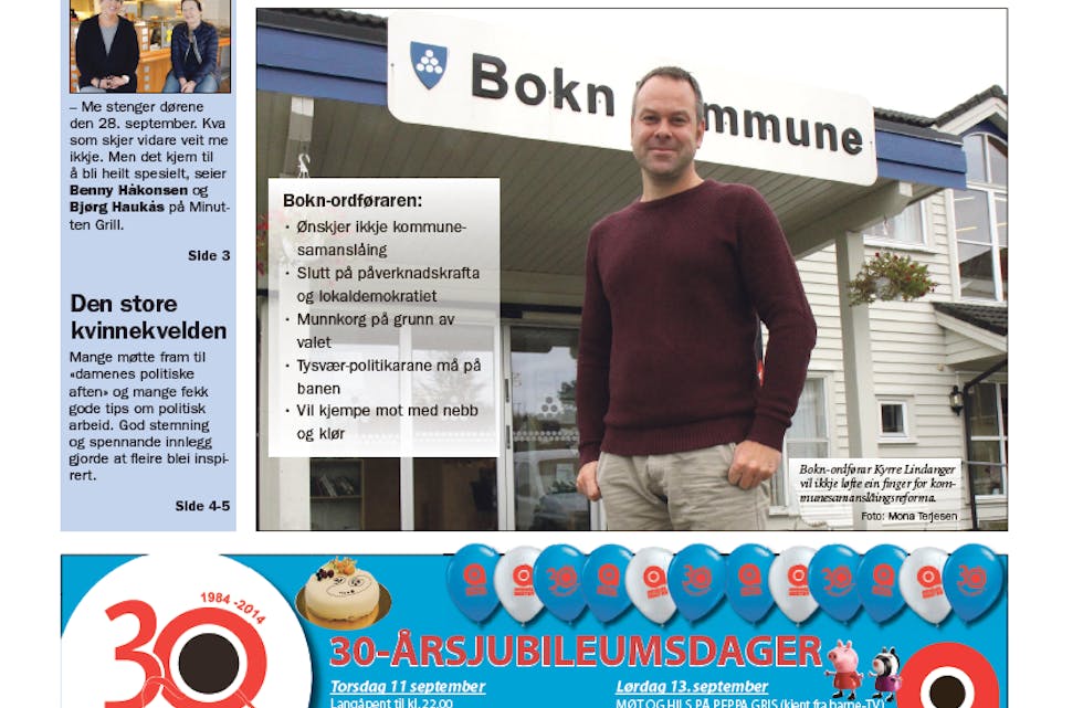 Dagens utgåve av Tysvær Bygdeblad nådde ikkje fram til Posten i tide i dag. det betyr at mange i ytrte del av kommunen får avisa i morgon.