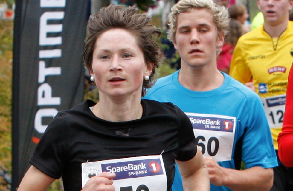 Maryna Novik vann kvinneklassen i Sluseløpet. Foto: Alf-Einar Kvalavåg