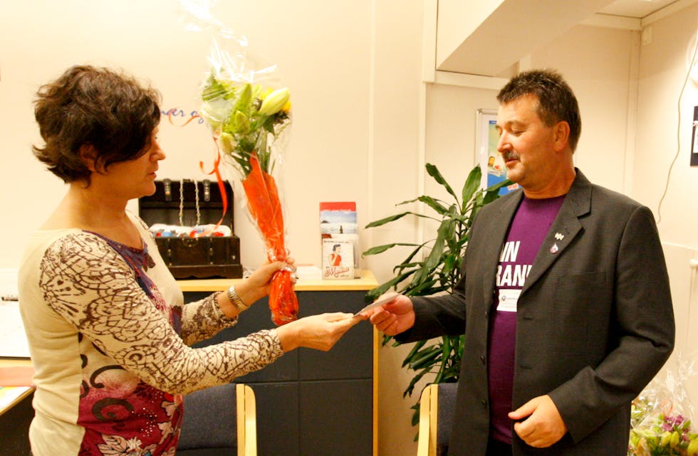 Kristine Aurdal takkar Kåre Gaupås for innsatsen.