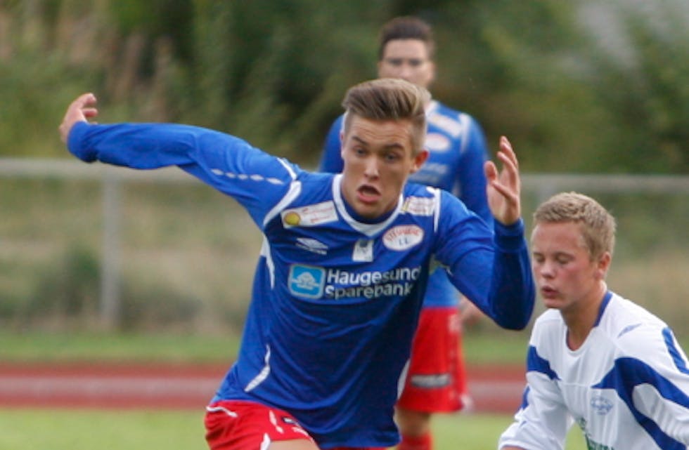Kristoffer Askeland skåra for Stegaberg. Arkivfoto: Alf-Einar Kvalavåg