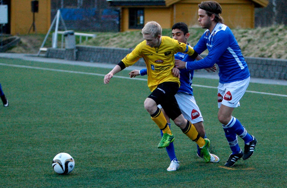 Jonas Staurland er ein av dei som kjempar om fast plass på a-laget til Skjold. I kveld er det test mot Skudenes. Arkivfoto: Alf-Einar Kvalavåg