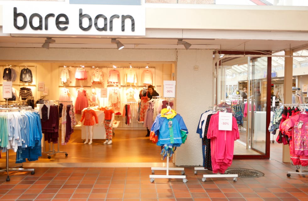 Det er for tiden opphørsalg hos Bare Barn i Aksdal Senter. Foto: Alf-Einar Kvalavåg