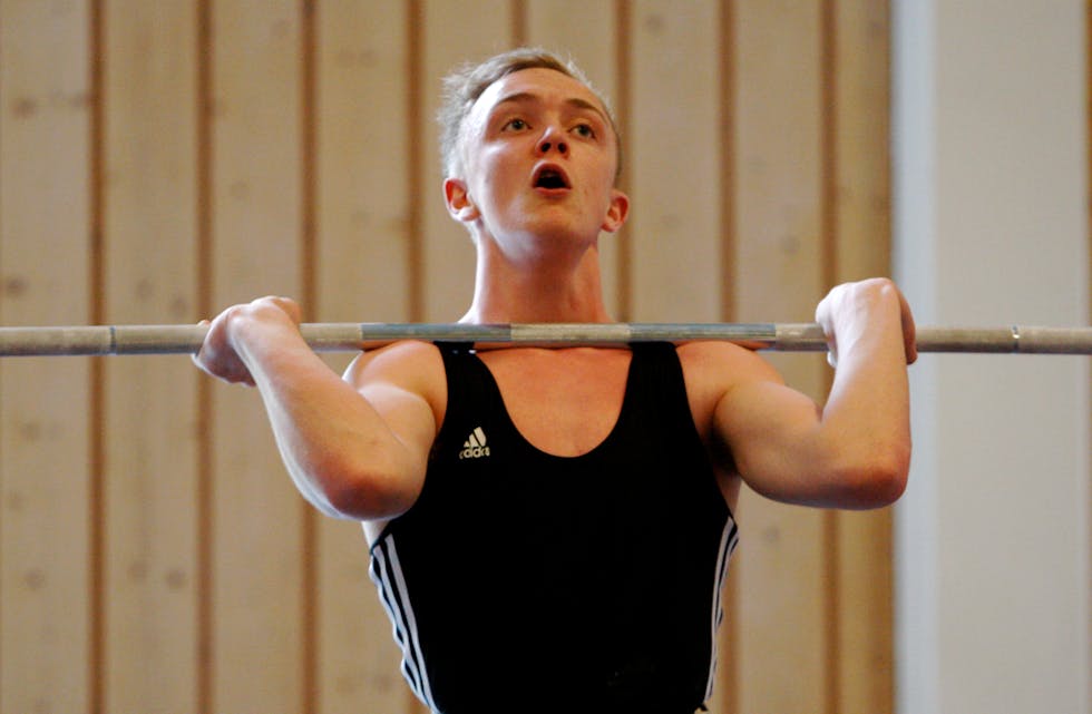 Alexander Kolstø Våge hadde ikkje dagen i Tysværtunet. Når kroppen seier nei, nyttar det ikkje å vere sterk. Foto: Alf-Einar Kvalavåg