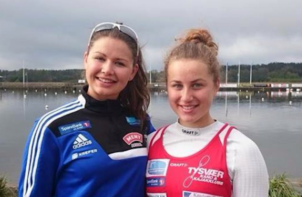 Christina Vedø og Gina Gedick fra Tysvær kano og kajakklubb har vært i sving, med gode resultater.