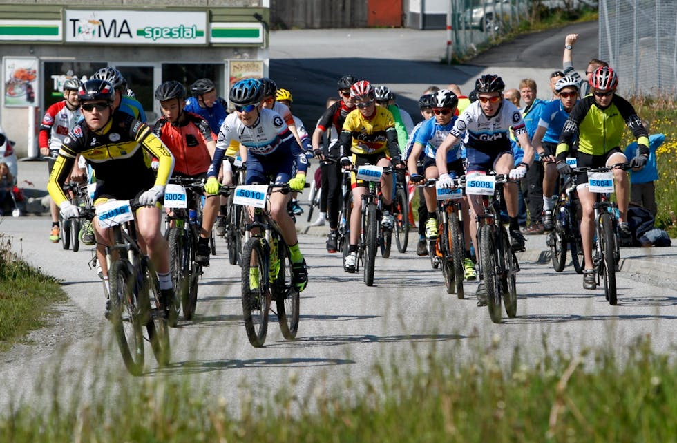 Joakim Skjelde, Bokn (5016) var raskt i tet. Nummer to blei Eirik Hallingstad (5008). Foto: Alf-Einar Kvalavåg