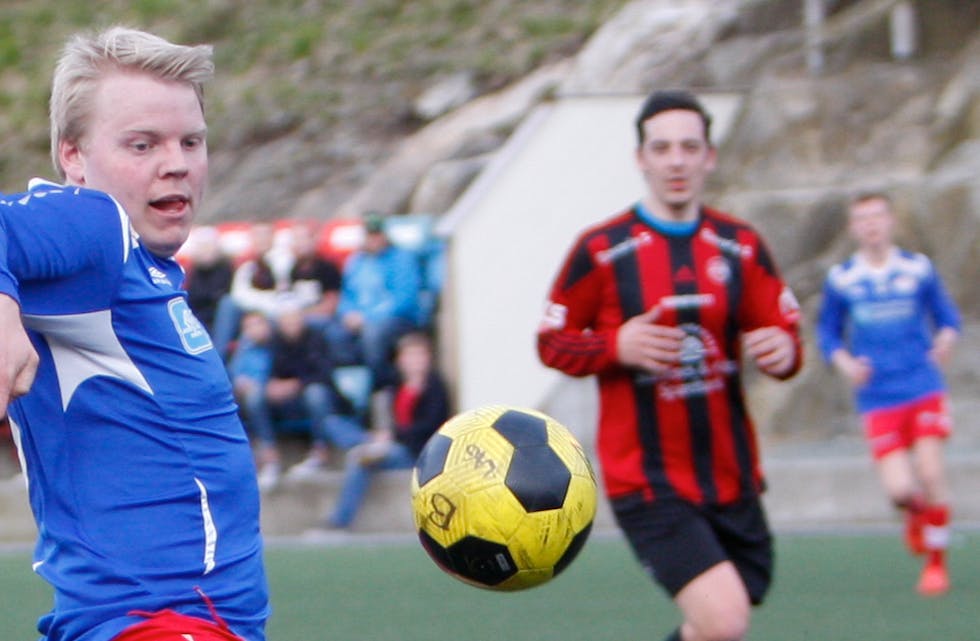 Anders Nyvoll skåra fem mål mot Ferkingstad 2 i kveld. Foto: Alf-Einar Kvalavåg