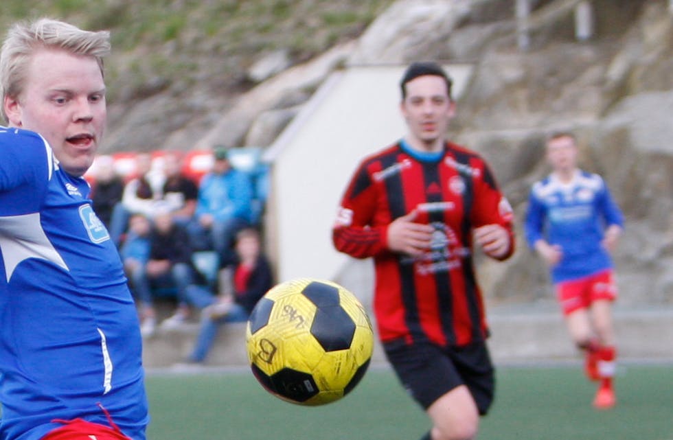 Anders Nyvoll skåra fem mål mot Ferkingstad 2 i kveld. Foto: Alf-Einar Kvalavåg