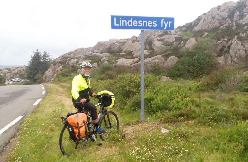 Imponert og STOLT av denna gamle gubben, som har sykla 2507 km i sommar! Foto: Stine Waage