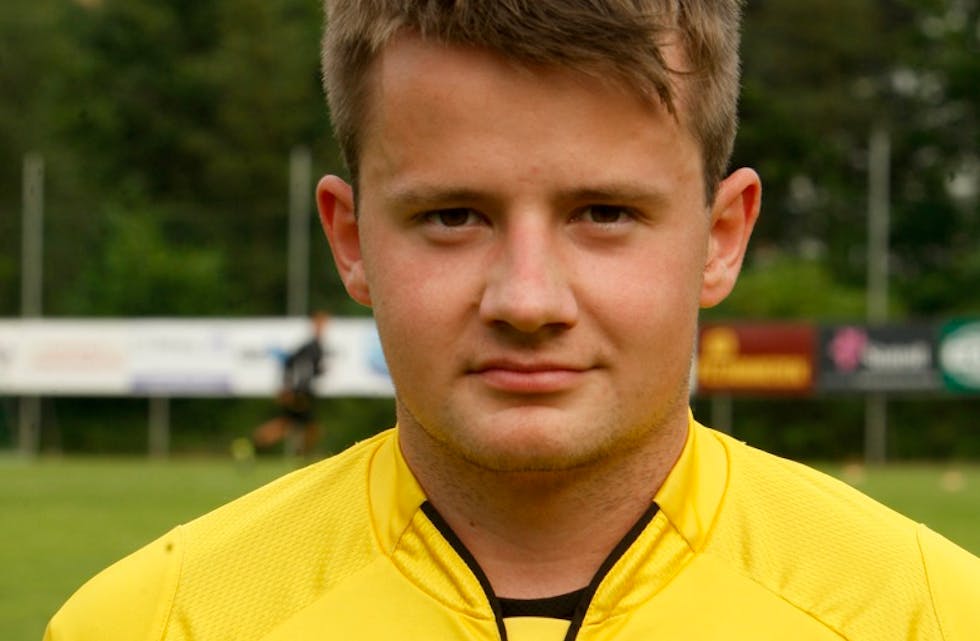 Sander hettervik måtte stå i mål for Skjold mot Sola. Foto: Alf-Einar Kvalavåg