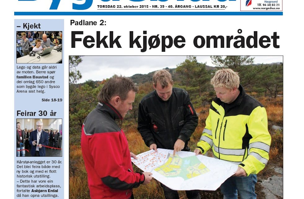 Dagens avis, som har feil sisteside.