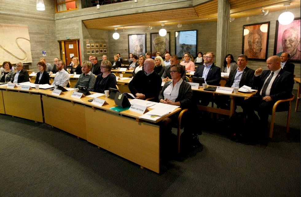 Kommunestyret for perioden 2015-2019. Foto: Alf-Einar Kvalavåg