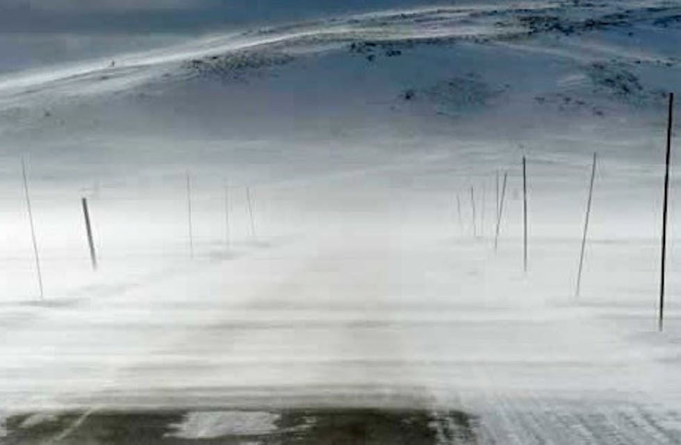Det er vinter i fjellet. Vis omsyn. Foto: Statens Vegvesen