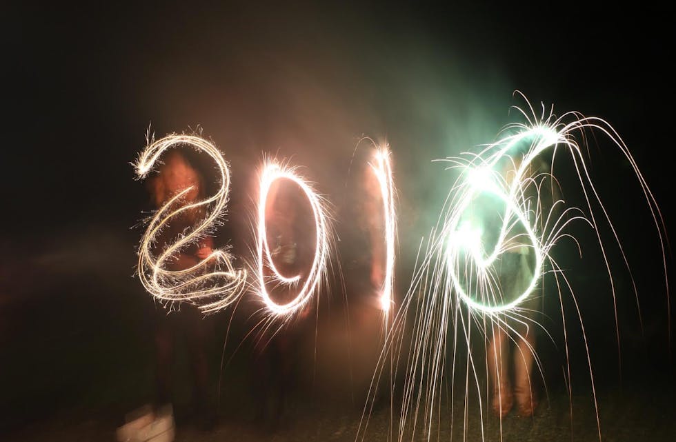 Godt nyttår, hilsen oss i Bygdebladet. Foto: jorunn Bjørndal Lilleland