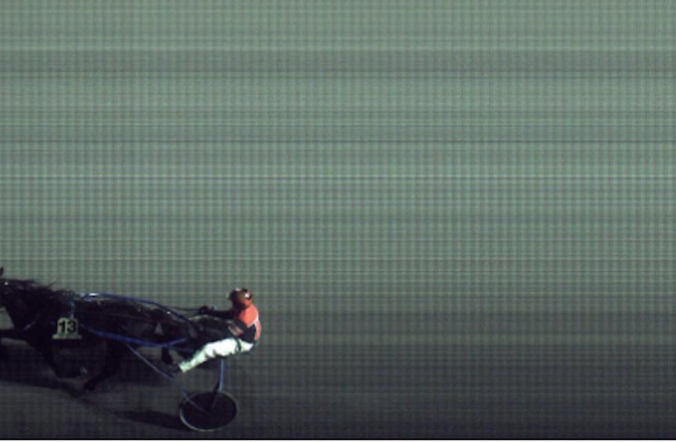 Sett det før? Johan Kringeland Eriksen og Kringelandtraven gikk til topps på Forus. Foto: Rikstoto.no