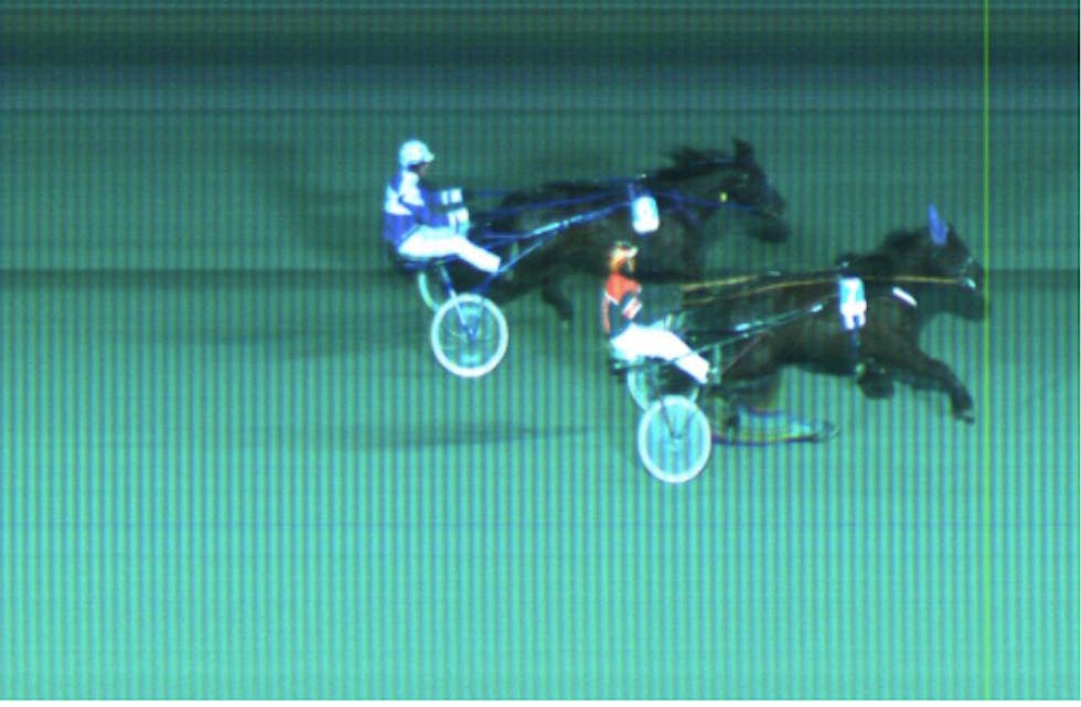 Grade Viktor og Johan Kringeland Eriksen vant V65 avd. 2 fra Sørlandet. Foto: Rikstoto.no