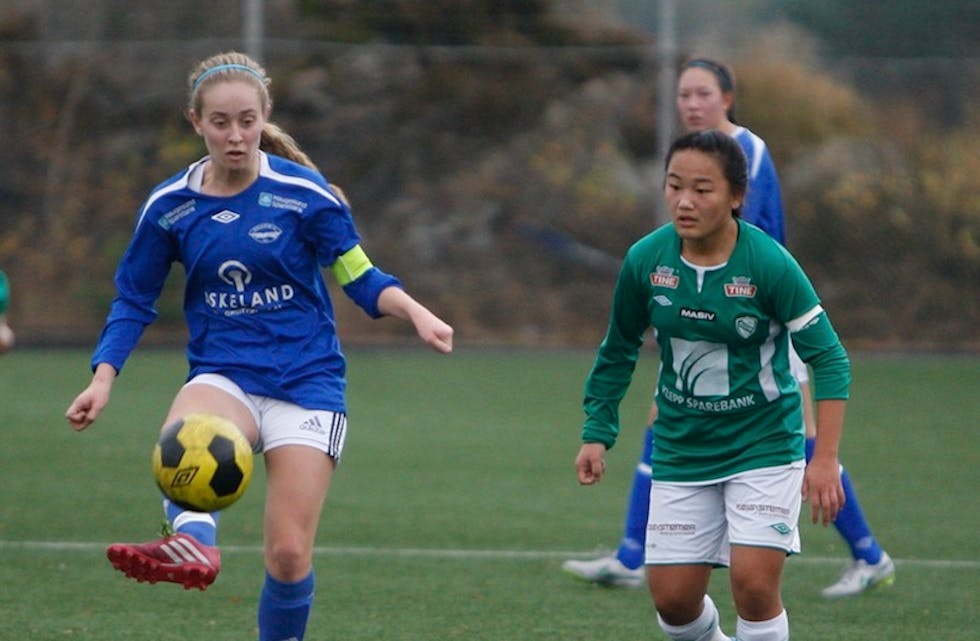 Solveig Egge scoret mot Haugar. Arkivfoto: Alf-Einar Kvalavåg