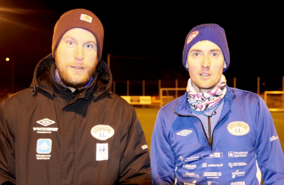 Christoffer Kydland og Dag Frode Tønnesen tar med seg Stegaberg til Sakkestadbanen i kveld. Foto: Alf-Einar Kvalavåg