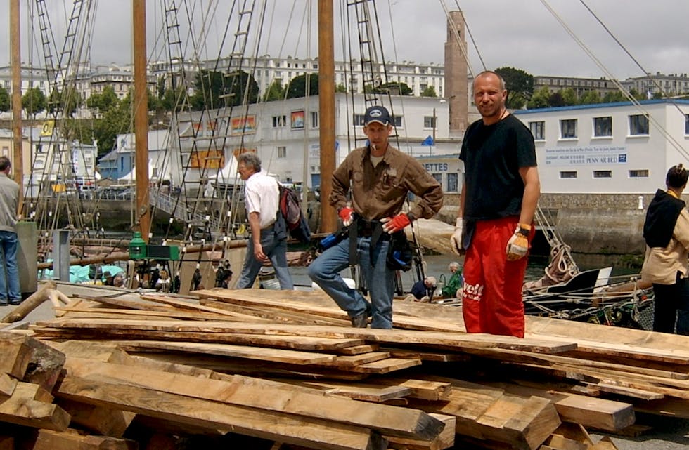 Leder Trond Martinsen i Leirong og Henning Bratthammer. Foto: Privat