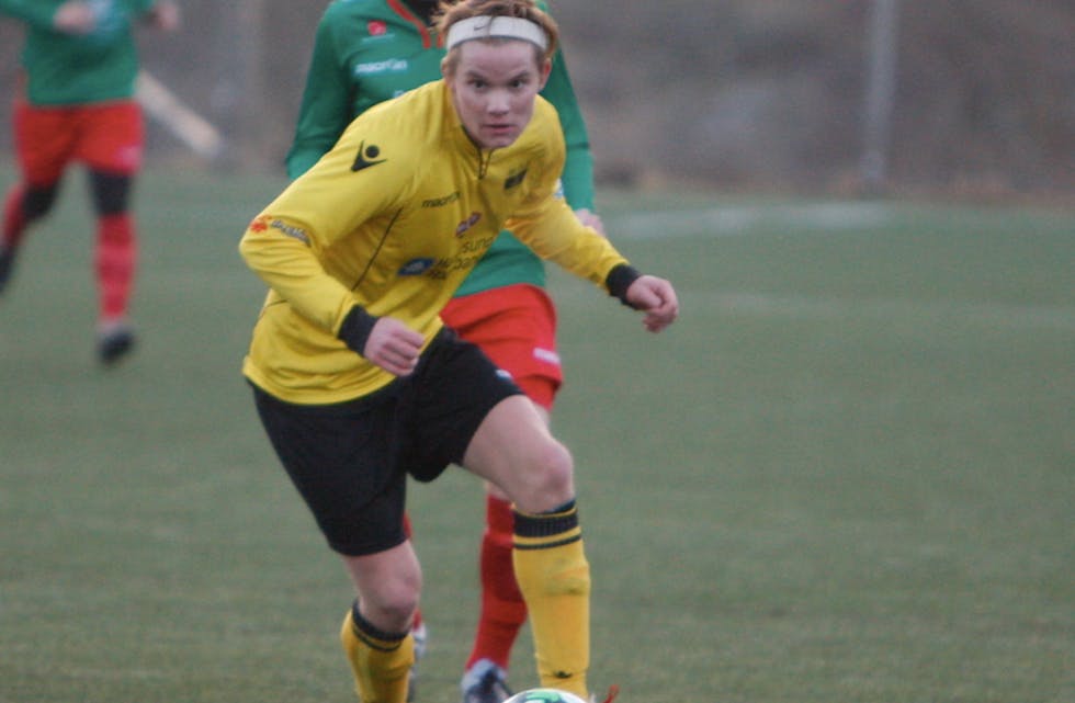 Berge Ohm scoret to mål mot Falkeid i kveld. Foto: Alf-Einar Kvalavåg