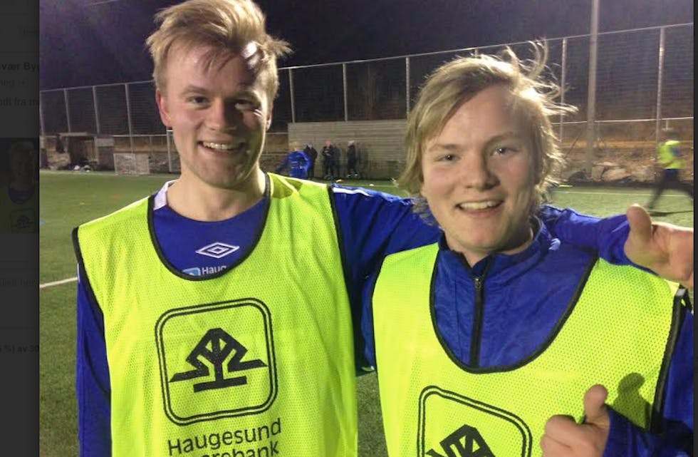 Christoffer Rasmuseen og Frants Simon Askeland-Gjerde er klar til kamp. Foto: Asbjørn Bakken