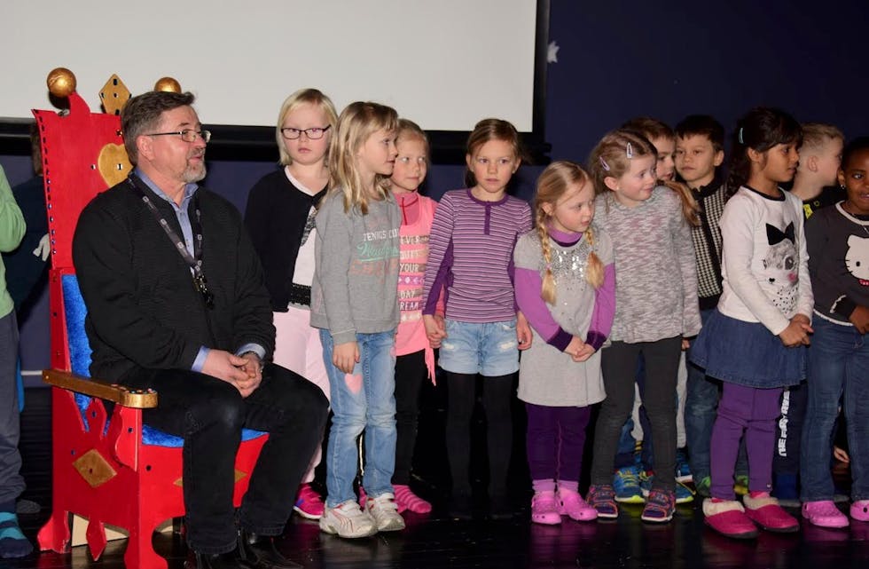 Gotfred Mosdal hadde sin siste arbeidsdag på Førre skole fredag
Foto: Trygve Kalleberg