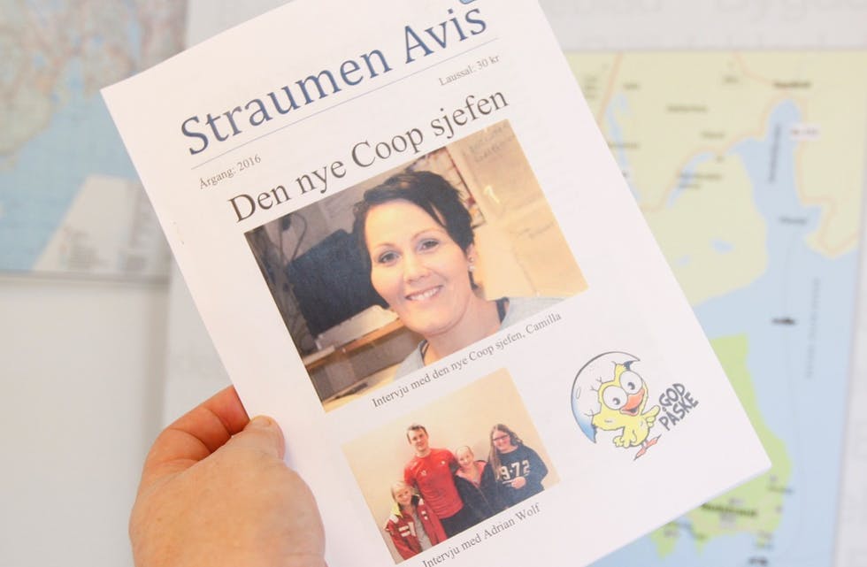 Slik ser den ut. Straumen Avis er for salg til påske. Foto: Alf-Einar Kvalavåg