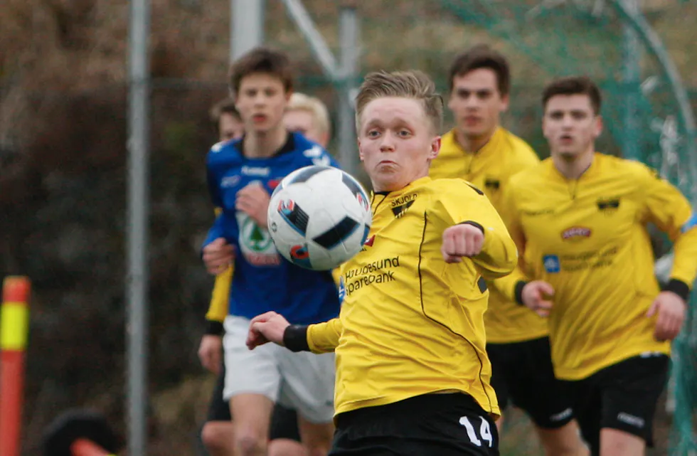 Mats Steinsland og Skjold spilte mot Trott. foto: Alf-Einar Kvalavåg