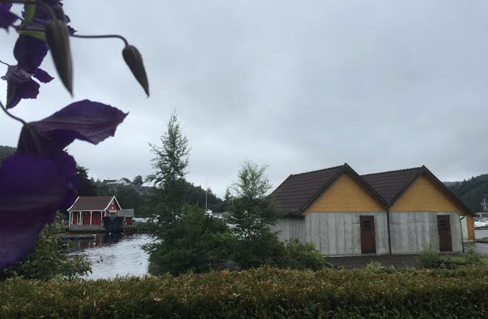 Vått og grått i Førre i dag. Verre skal det bli. Foto: Alf-Einar Kvalavåg