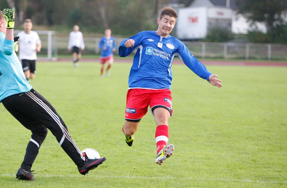 Petter Lønning og Stegaberg jakter poeng mot Vedavåg fredag. Foto: Alf-Einar Kvalavåg