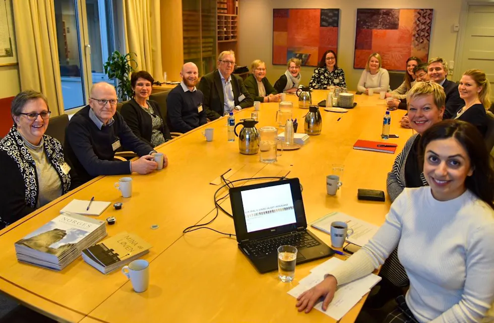 Representanter fra Tysvær og Bokne Arbeiderparti på besøk i Stortinget. Foto: AP