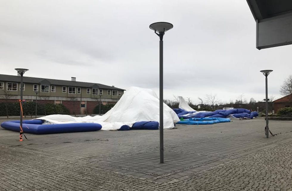 Slik så det ut i Aksdal i dag morges. Foto: Roar Tysse