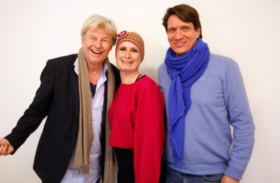 Tom Mathisen, Vibeke Sørensen og Bjørn Halstensen er klar for tre forestillinger i festiviteten. Det blir de tre siste, sier Sørensen.