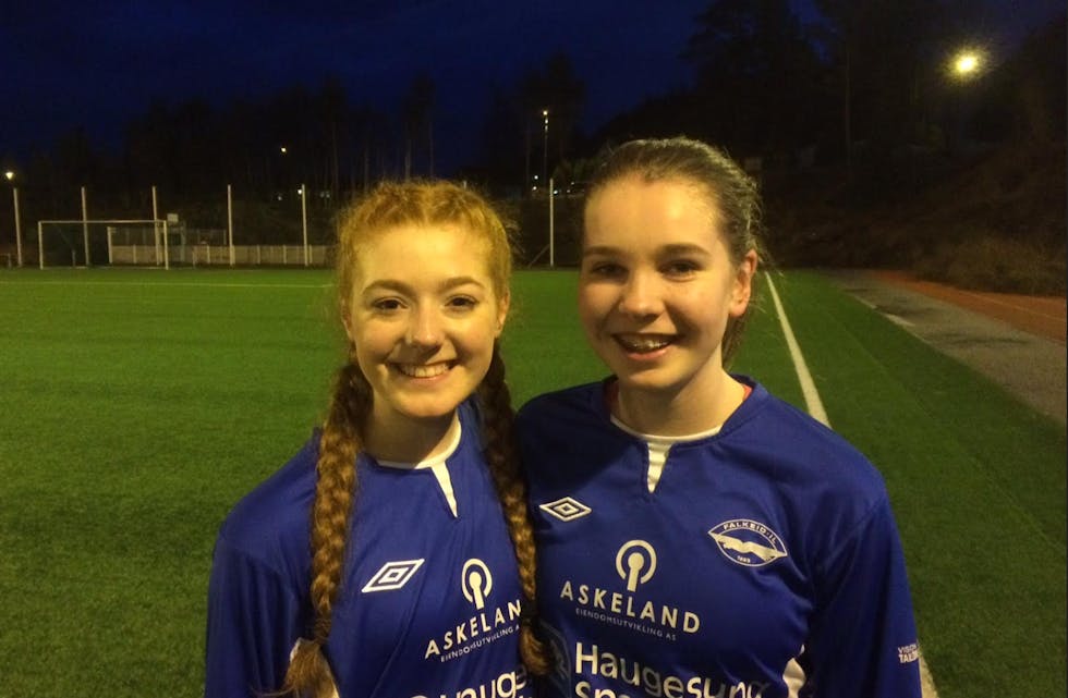 2 nye Falkeid jenter: Inger Marie Lien og Hannah Telle spilte en god kamp for Falkeid!
