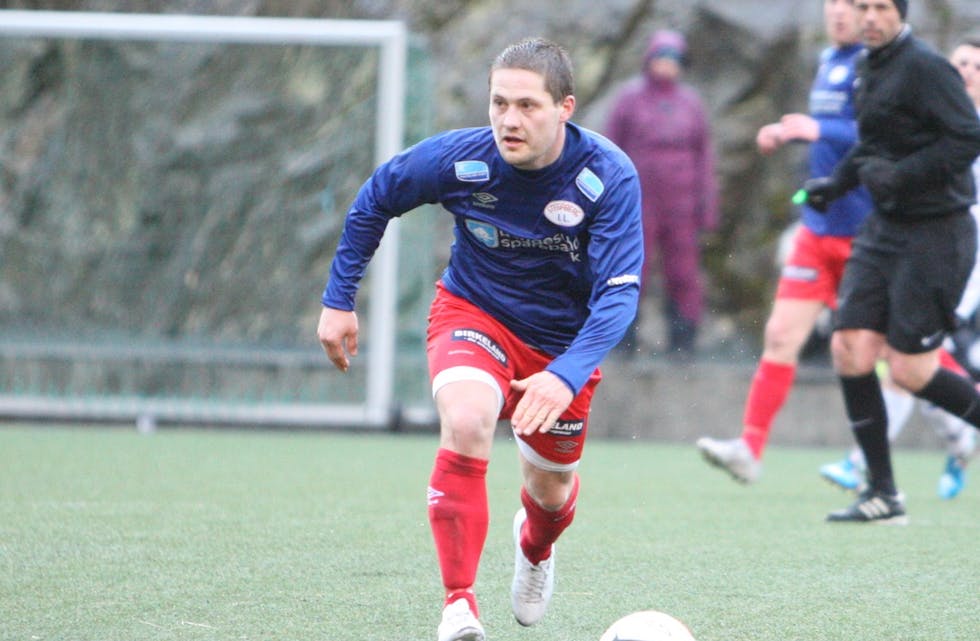 Øyvind Stakland leder poengsankingen i kampen om pokalen som «Årets Spiller». Foto: Alf-Einar Kvalavåg