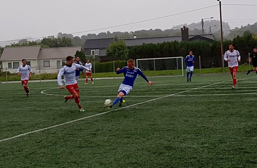 Det endte 2-2 mellom Haugar og Stegaberg. Foto: Morten Salvesen