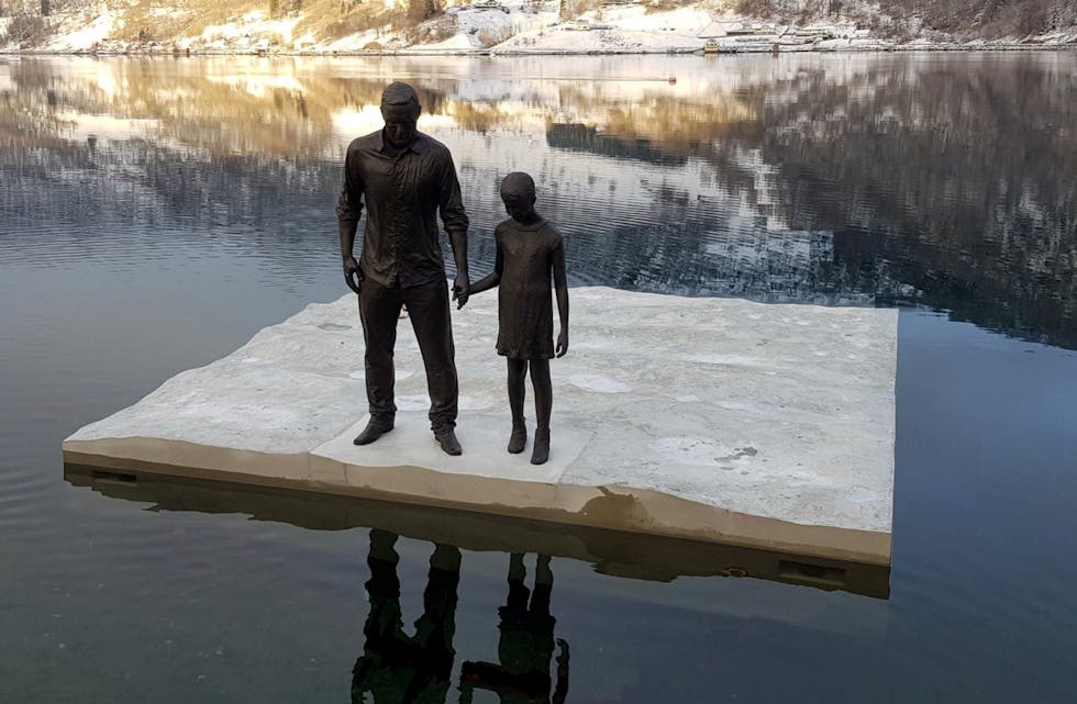 Skulpturen er snart klar for transport til Sandvika i Bærum, der den blir en del av Nord-Europas første skulpturpark under vann.