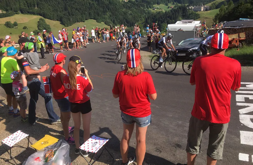 Tysværbuen Asbjørn Bakken opplevde skikkelg bakkestemning under Tour de France, og nå håper ein på same stemninga under Tysværritten.
Foto: Asbjørn Bakken
