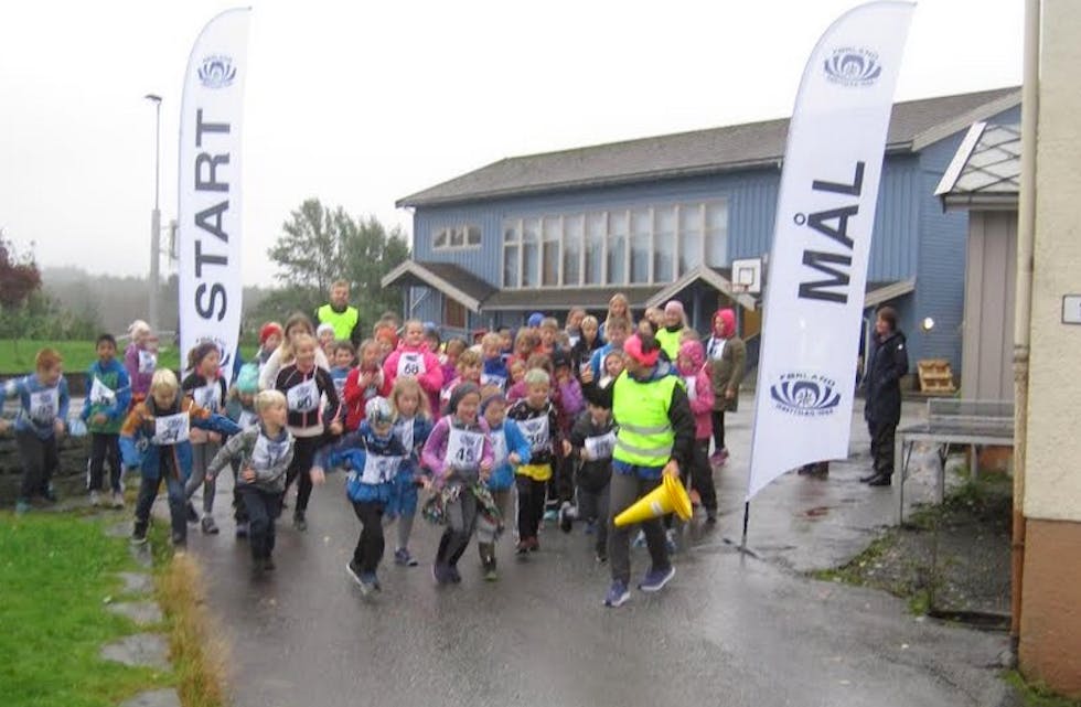 Joggedag på Førland skule.